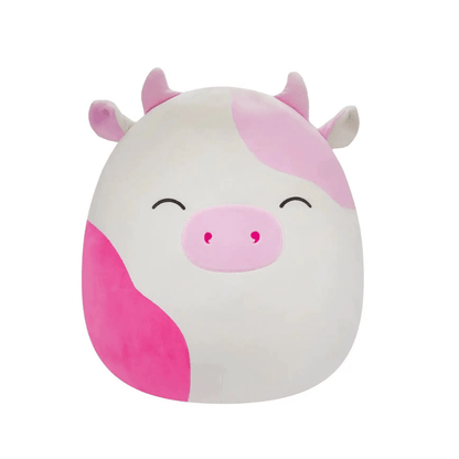 Large Plush 16" Softtoys - Squishmallows - caedyn the pink spotted cow - The Toy Store