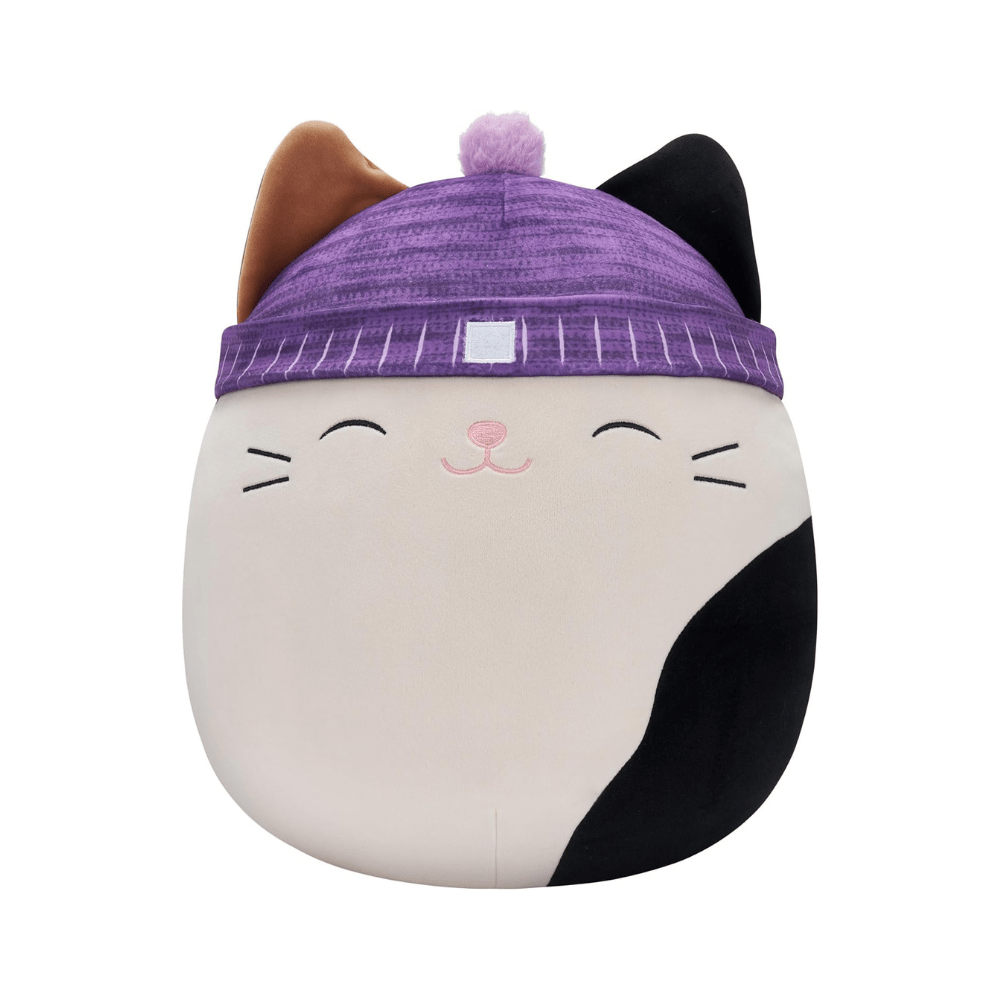Large Plush 16" Softtoys - Squishmallows - cam the calico with beanie - The Toy Store