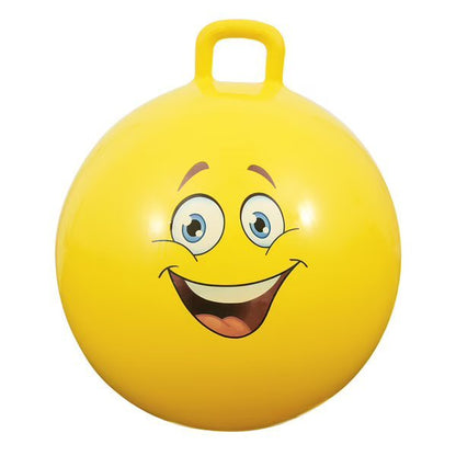 60cm Jumping Ball Smiley - Sun & Sport - Yellow - The Toy Store