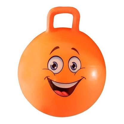 60cm Jumping Ball Smiley - Sun & Sport - Orange - The Toy Store