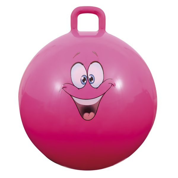 60cm Jumping Ball Smiley - Sun & Sport - Pink - The Toy Store