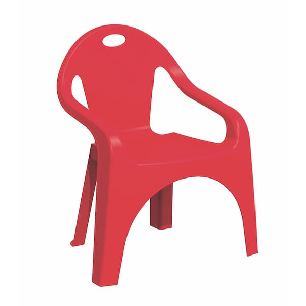 Plastic Chair 50cm for Kids - Sun & Sport - Red - The Toy Store