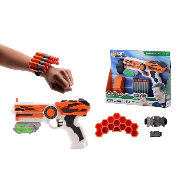 Crow Ii Set With 14 Darts and Accessories, 23Cm - Tack Pro - The Toy Store