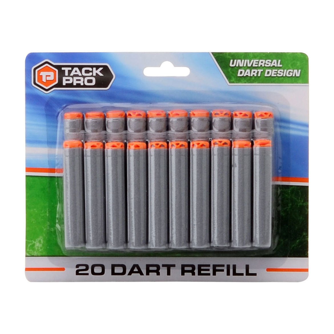 Dart Refill 20 Darts Pack - Tack Pro - Grey - The Toy Store