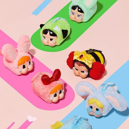 Mehrere Powerpuff Girls Plüsch-Hänger mit Ring: grün, rosa, rot, blau