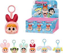 Powerpuff Girls Plüsch-Hänger mit Ring, rosa Hasenmaske, orange Haare