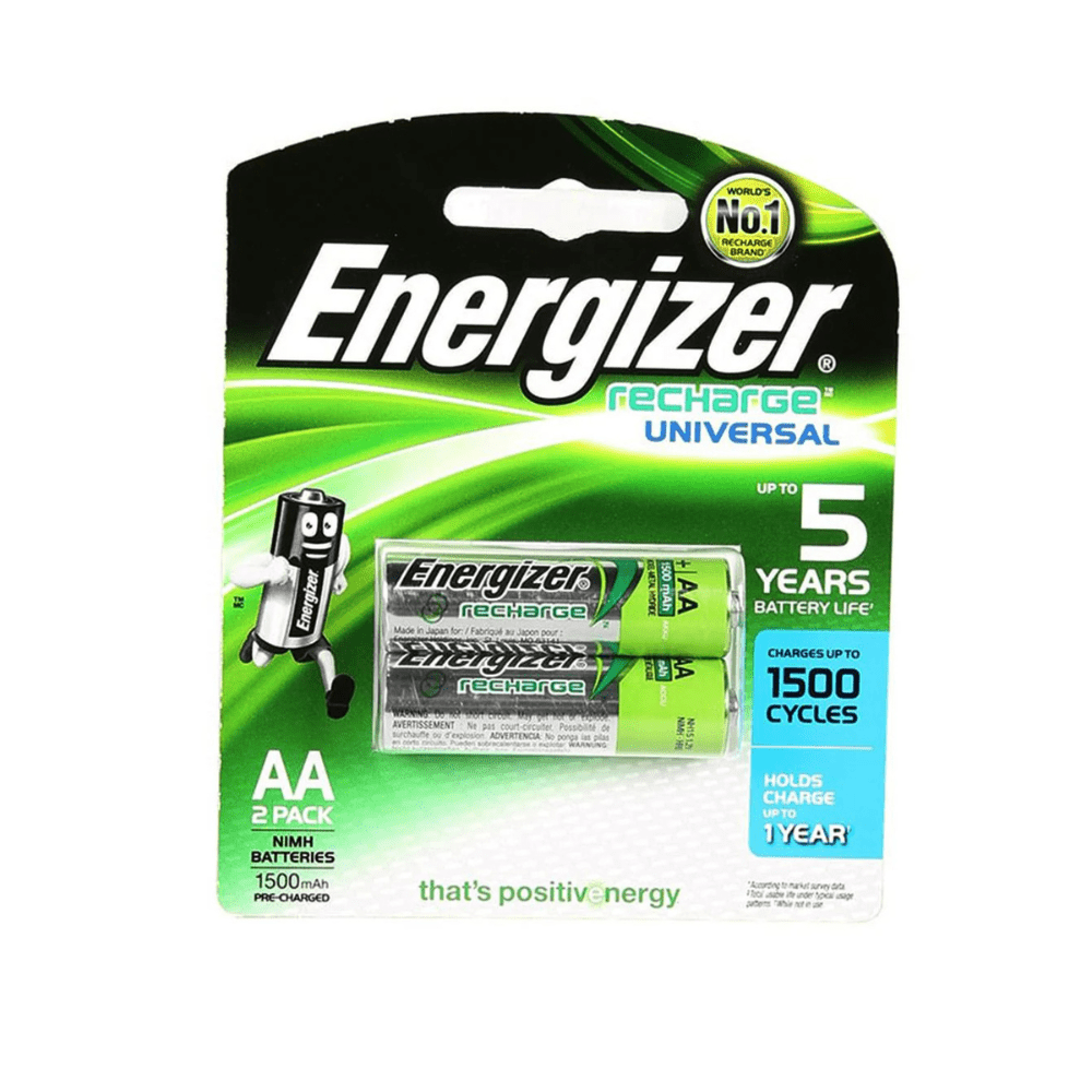 Energizer Recharge Universal Aa ( 2 Pack) Batteries - The Toy Store - The Toy Store
