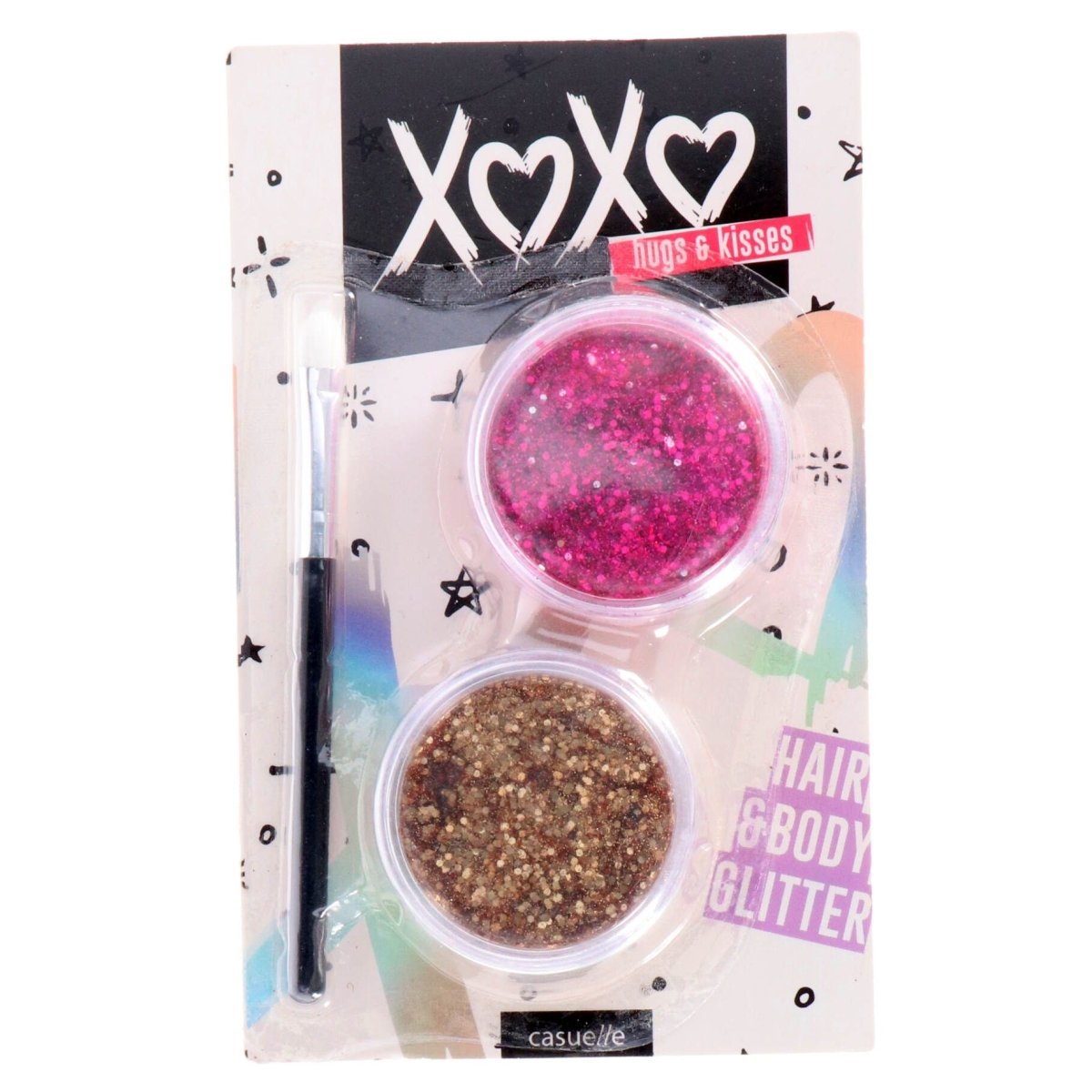 Casuelle Xoxo Hair Glitter Set - Treffina - Pink - The Toy Store