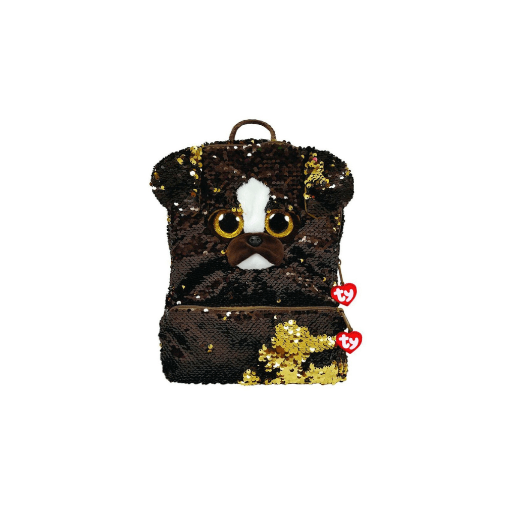 Sequin Dog Brutus Backpack - TY - The Toy Store