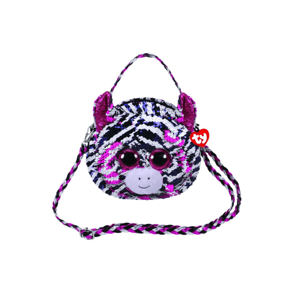 Sequin Zebra Zoey Purse - TY - The Toy Store