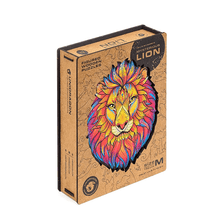192 Piece Wooden Jigsaw Puzzle Mysterious Lion - Unidragon - The Toy Store