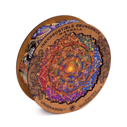 Mandala Inexhaustible Abundance Wooden Puzzl 700 - Pcs - Unidragon - King Size - The Toy Store