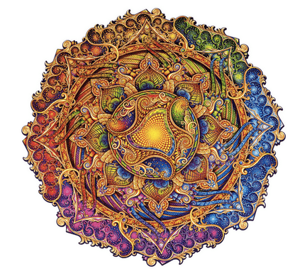 Mandala Inexhaustible Abundance Wooden Puzzl 700 - Pcs - Unidragon - Royal Size - The Toy Store