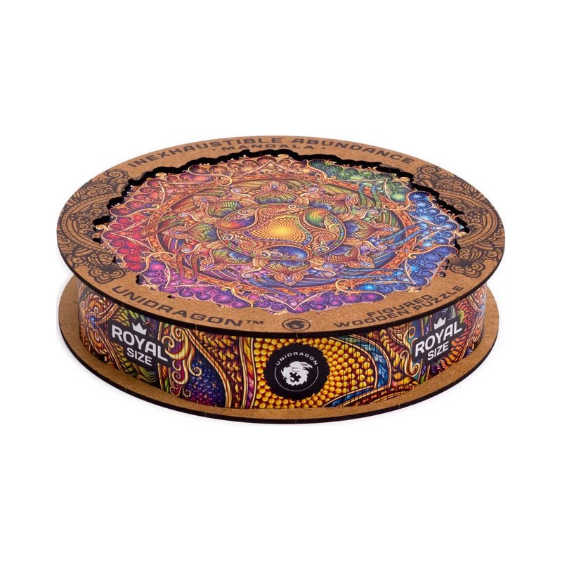 Mandala Inexhaustible Abundance Wooden Puzzl 700 - Pcs - Unidragon - Royal Size - The Toy Store