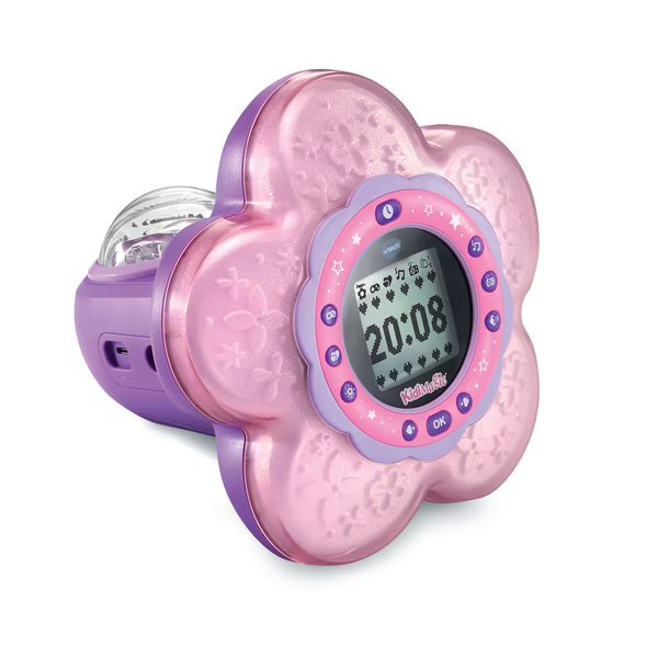 KidiMagic Galaxy Light Aurora Projector Alarm Clock - VTech - Pink - The Toy Store