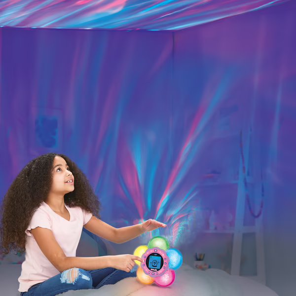 KidiMagic Galaxy Light Aurora Projector Alarm Clock - VTech - Purple - The Toy Store