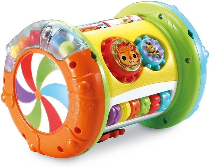 Face latérale du Magi rouleau tam-tam 3 en 1 avec roue multicolore