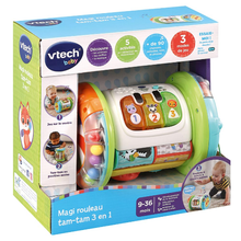 Boîte Magi rouleau tam-tam 3 en 1, jouet d’activités pour bébé VTech