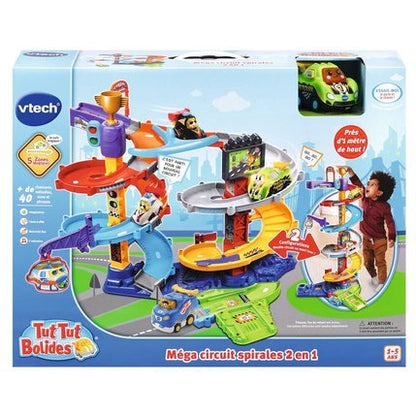 Tut Tut Bolides - Mega Spiral Circuit 2 In 1 - Vtech - The Toy Store