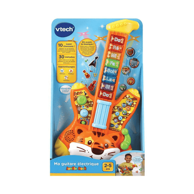 Zoo Jamz Tiger Rock Guitar French Edition