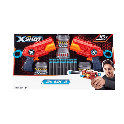 Excel Double Mk 3 Blaster Combo Pack - X - Shot - The Toy Store