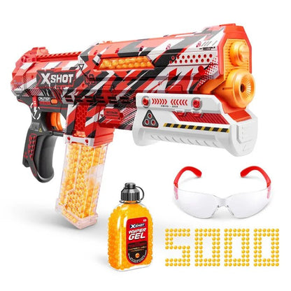 Hyper Gel clutch toy pistol with gel bottle, safety goggles, and 5,000 gel balls