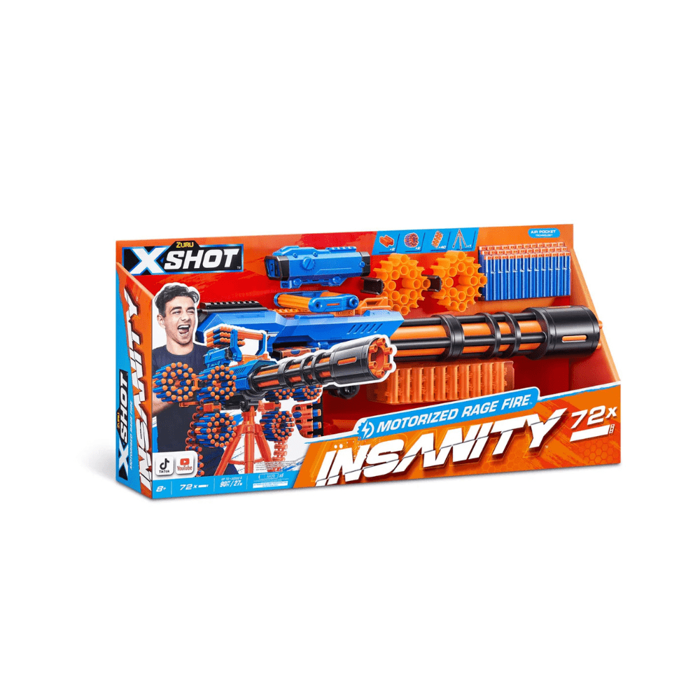 Insani Motorized Rage Fire Blaster - X - Shot - The Toy Store