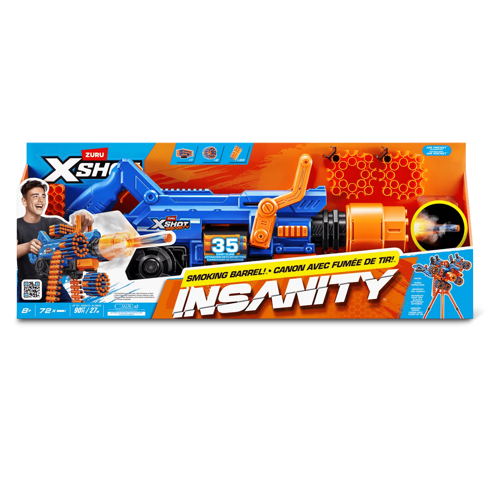 Insanity Smoking Barrel Blaster - X - Shot - The Toy Store