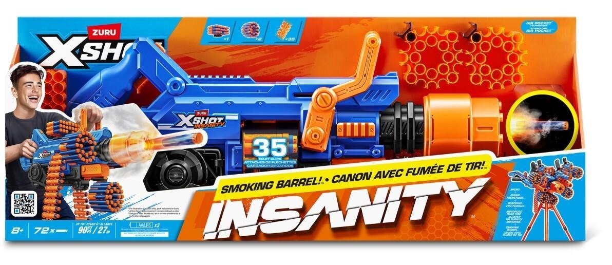 Insanity Smoking Barrel Blaster - X - Shot - The Toy Store