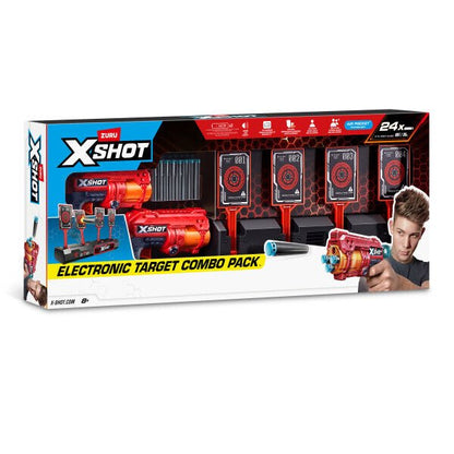 Interactive targets and 2 Fury 4 blasters: Electronic target combo pack box set