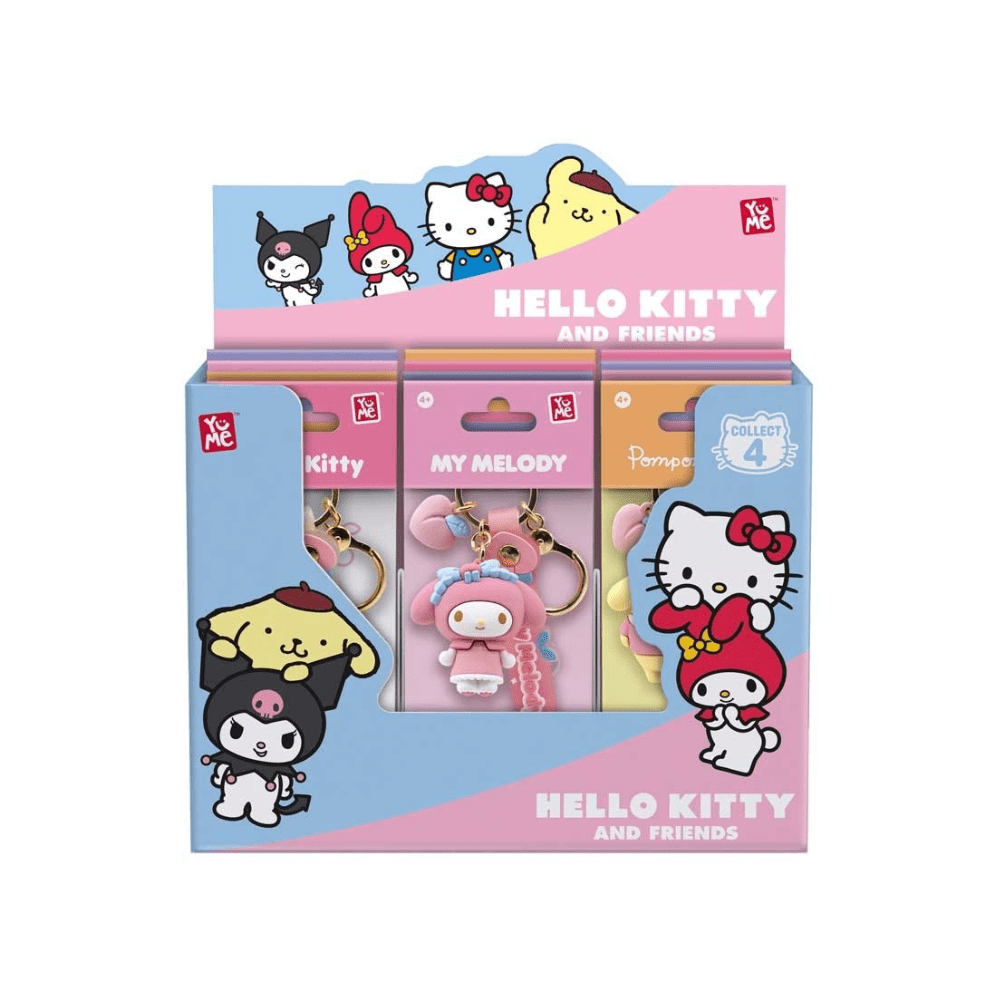 Hello Kitty And Friends Peaches Series Keychains (12ct) - Yume - The Toy Store