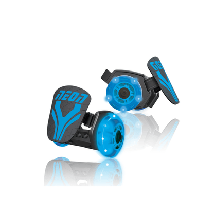 Neon Street Roller1: blue wheels on black roller with grippy blue deck pads