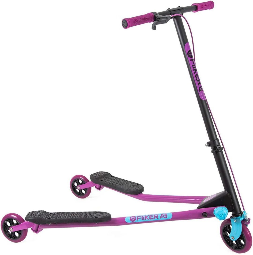 Yvolution Yfliker A3 Air 2018 Refresh Purple/Light Blue Scooter - YVolution - The Toy Store