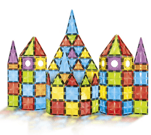 100 - Piece Magnetic Tile Construction Set - Zig Zag Toys - The Toy Store