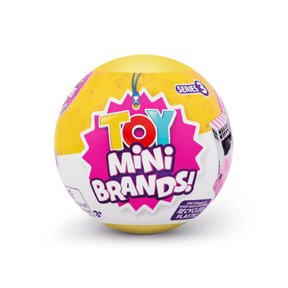 Mini Brands Series 3 capsule ball with Toy Mini Brands logo