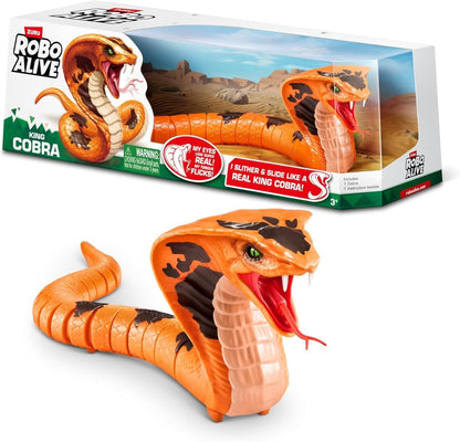 ROBO ALIVE King Cobra S1 action figure: orange cobra with open mouth and black markings