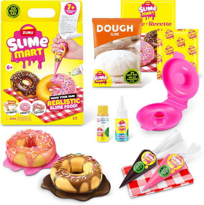 Zuru Slime Mart Dough slime set: pink donut mold, bottles, dough package