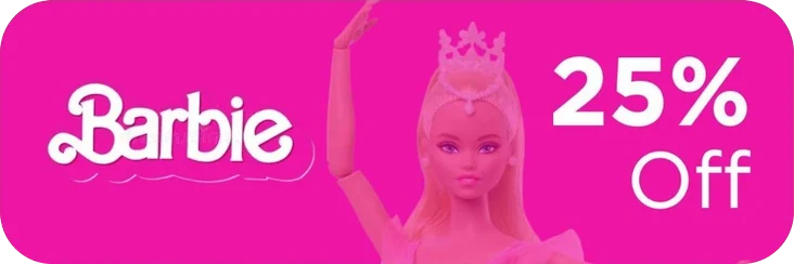 Barbie 25% off
