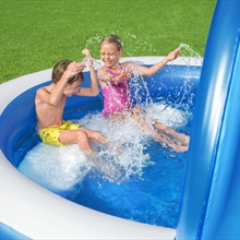 Family Inflatable Pool With Canopy 2.41m x 2.41m x 1.40m