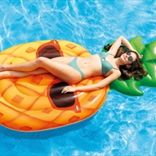 Inflatable Cool Pineapple Floating Mat 2.16m x 1.07m x 23cm
