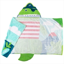 Dino Pirate Hooded Towel