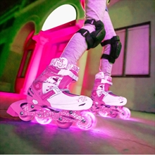 Neon Inline Skates - Pink 34-38