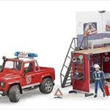 Fire Station With Land Rover Defender