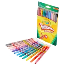 12 Twistable crayons