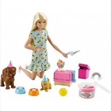 Barbie Puppy Party Doll Playset