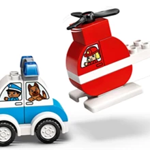 Duplo Fire Helicopter & Police Car