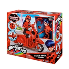 Switch N Go Scooter With Ladybug Doll