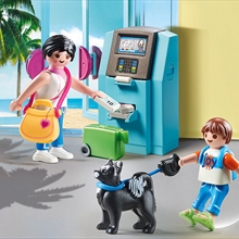 Family Fun - Tourists With Atm
