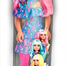 Nancy Neon Fashion Doll with Pink Hair