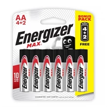 Energizer Alkaline Max AA, 4+2 Free